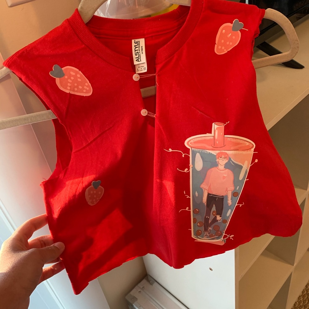 Vintage Boba Dream Boy Custom Cropped Muscle Tee